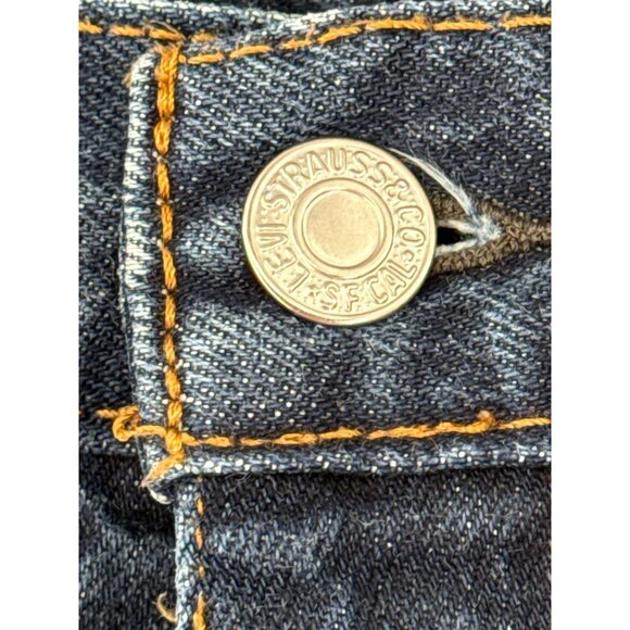 Levis 505 Mens Original Fit Jeans W38 L32 Denim Blue Classic Straight-Leg - Picture 3 of 9